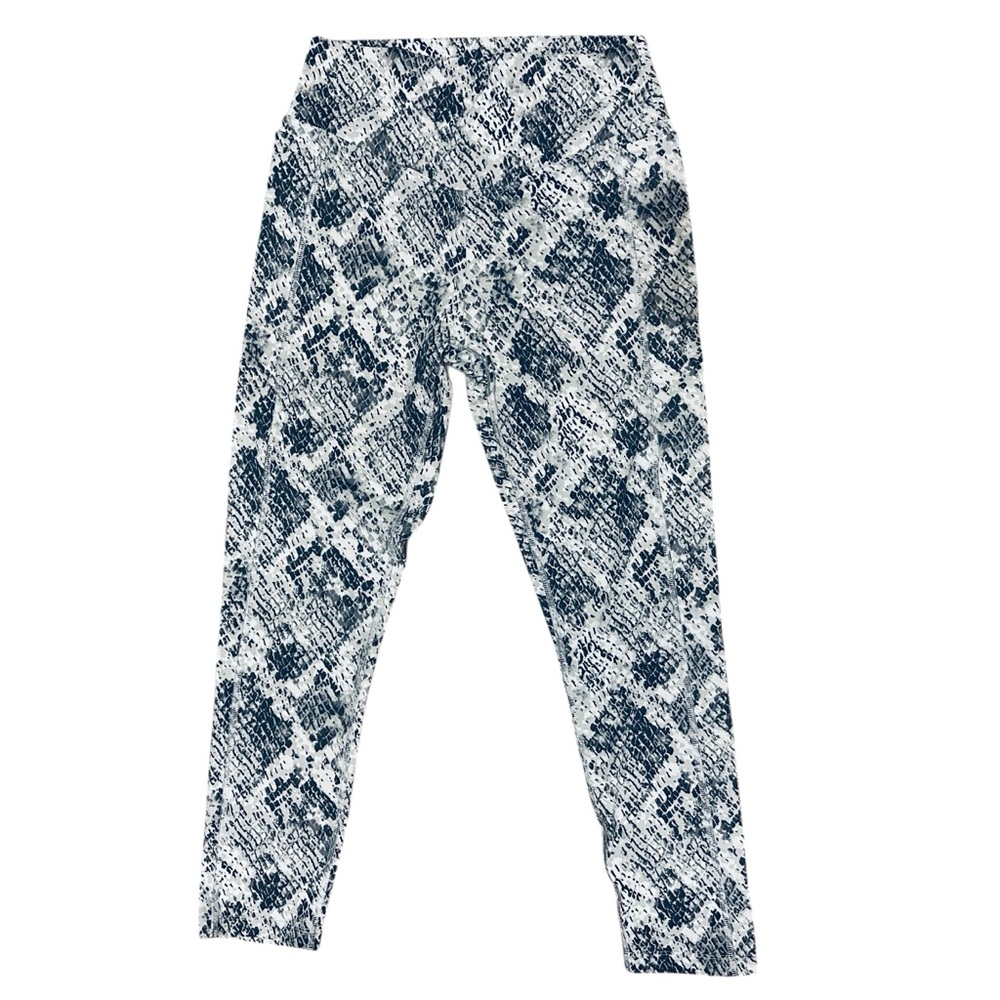 PINK Victoria’s Secret Women’s Gray/White Snake Print Ultimate Leggings Size M